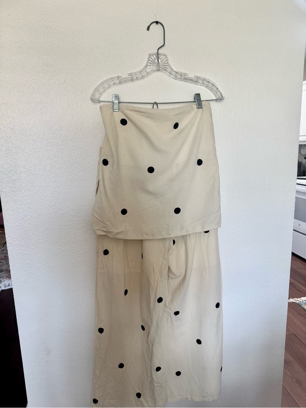Cream Polka Dot Set